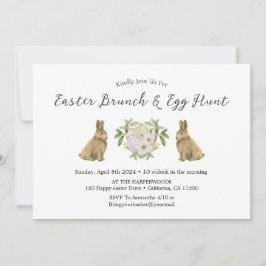 Convites primavera floral Almoço de páscoa de Páscoa por Aq
