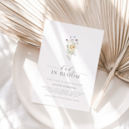 Convites Primavera Floral Baby in Bloom Chá de fraldas |