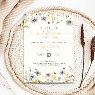 Convites Primavera Floral - Baby Shower da Pequena Flor Sil