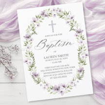 Primavera Floral Baptism Cross Christening