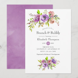 Convites Primavera Floral Brunch e Chá de panela de Borrach