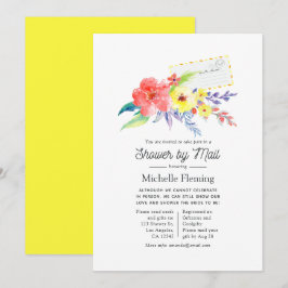 Convites Primavera Floral Chá de panela por Correio