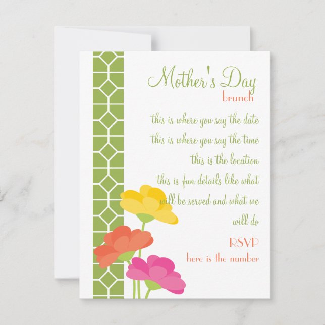 Convites Primavera In Bloom (Frente)