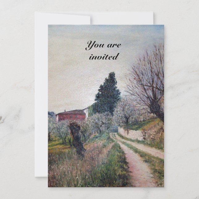 Convites PRIMAVERA MAIS CEDO EM VERNALESE / Paisagem da Tos (Frente)