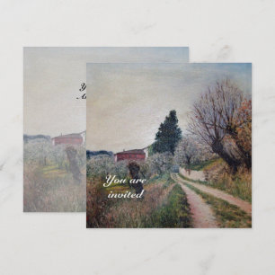 CONVITES PRIMAVERA MAIS CEDO NA PAISAGEM DA TOSCANA