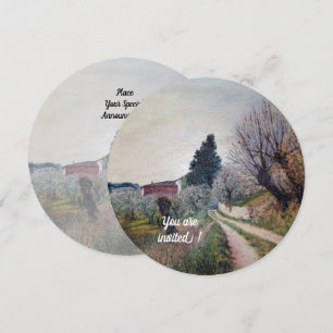 CONVITES PRIMAVERA MAIS CEDO NA PAISAGEM DA TOSCANA