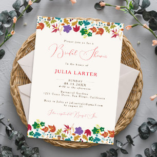 Convites Primavera Mostarda Chá de panela Amarelo Roxo