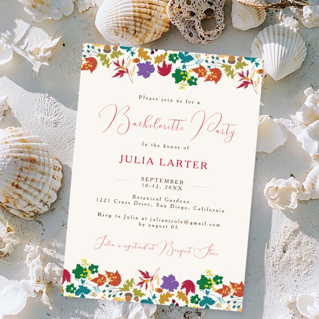 Convites Primavera Mostarda Festa de solteira Flor Roxo (Criador carregado)