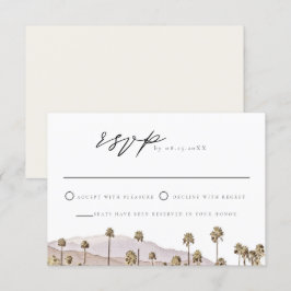Convites Primavera PALM California Mountain Skyline RSVP Ca