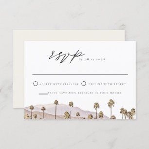 Convites Primavera PALM California Mountain Skyline RSVP Ca
