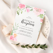 Primavera Peony Recepção de casamento Apenas Convi