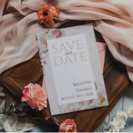 Convites Primavera Romântico Pastel Floral Design