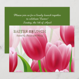 Convites Primavera Tulips Páscoa Personalizada Brunch