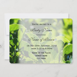 Convites Primavera, verde de verão, tudo parte