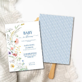 Convites Primavera Wildflower Baby in Bloom Invitation