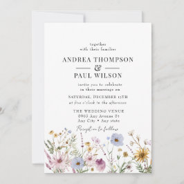 Convites Primavera Wildflower | Boho Chic Wedding