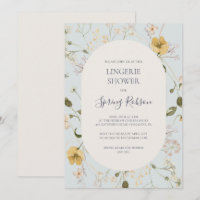 Primavera Wildflower | Chá de Lingerie azul claro