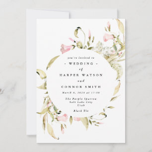 Convites Primavera Wildflower Watercolor Casamento