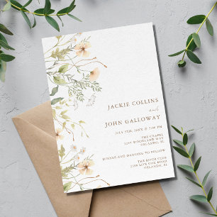 Convites Primavera Wildflower Wedding