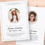 Convites Primeira Comunhão de Fotos Moderna Minimalista Sim<br><div class="desc">Design é composto por uma simples tipografia com sans serif e fontes de script.</div>