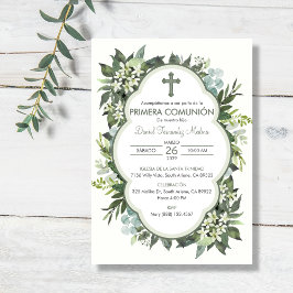 Convites Primeira Comunhão de Garota da Primeira Comunhão