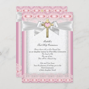 Convites Primeira Comunhão Sagrada 1rua Meninas Atravessam