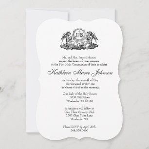 Convites Primeira Comunhão Santa Católica Tradicional