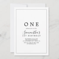 Primeira Festa de aniversário minimalista