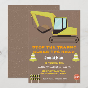 Convites Primeira Festa de Construção de Bois de Aniversári