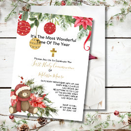 Convites Primeira Foto da Santa Comunhão no inverno