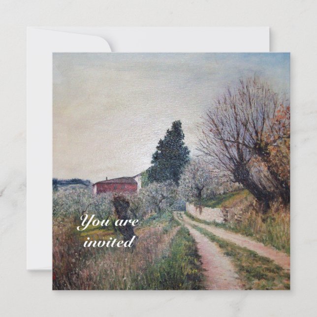 Convites PRIMEIRA PRIMAVERA EM VERNALESE / Paisagem da Tosc (Frente)