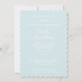 Convites Primeira Sagrada Cruz Comunitária com Dove e Coraç