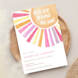 Convites Primeira viagem à volta da festa da primeiro anive