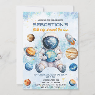 Convites Primeira Viagem ao Redor do Sol 1º Aniversário