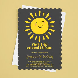 Convites Primeira Viagem ao Redor do Sol 1º Aniversário