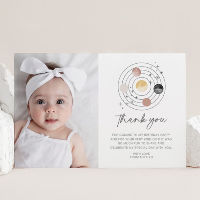 Convites Primeira Viagem Ao Redor Do Sol Obrigado (Criador carregado)