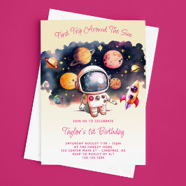 Convites Primeira viagem em torno do amarelo-sol