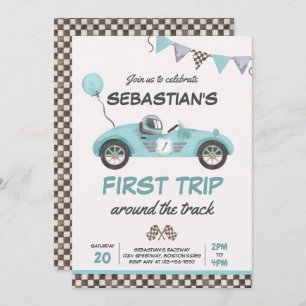 Convites Primeira Viagem Em Torno Do primeiro aniversario D