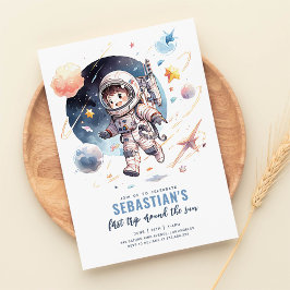 Convites Primeira viagem em torno do primeiro aniversario e