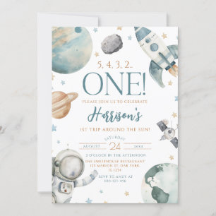 Convites Primeira viagem em torno do primeiro aniversario e