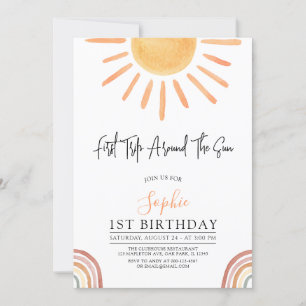 Convites Primeira viagem em torno do primeiro aniversario S