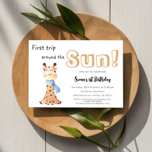 Convites Primeira Viagem Em Torno Do primeiro aniversario S
