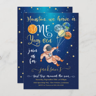 Convites Primeira viagem espacial em torno dos planetas ast