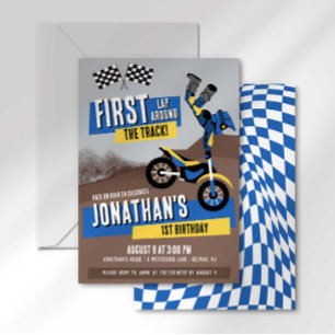 Convites Primeira Volta na Pista de Moto de Trilha de Anive
