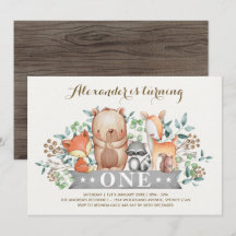 primeiro aniversario| Animais Da Floresta Whimsica