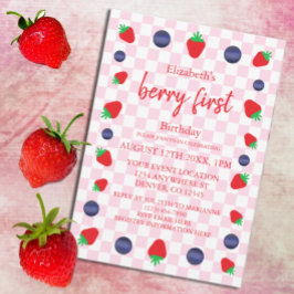 Convites Primeiro aniversario Berry Sweet