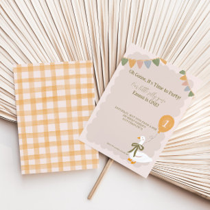 Convites primeiro aniversario bobo Gado Amarelo do Balão