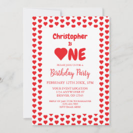 Convites Primeiro aniversario cardíaco