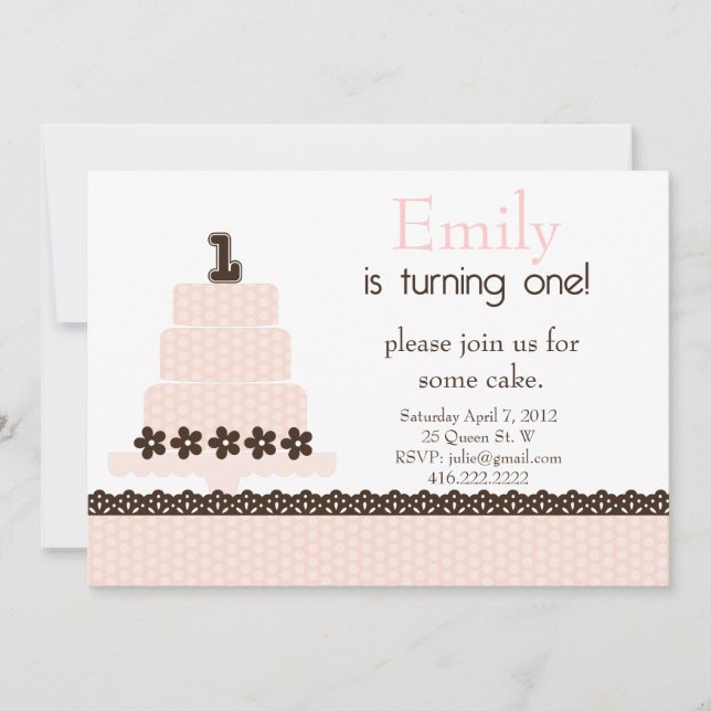 Convites Primeiro aniversário!Convite (Frente)