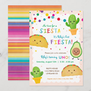 Convites Primeiro aniversário da festa - nenhum tempo para